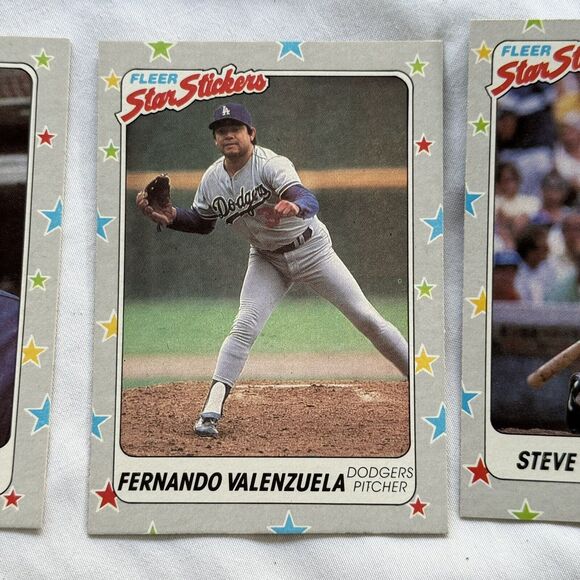1988 Fleer Star Stickers Baseball 12 Card Lot NM Valenzuela Hershizer Raines - Picture 7 of 13